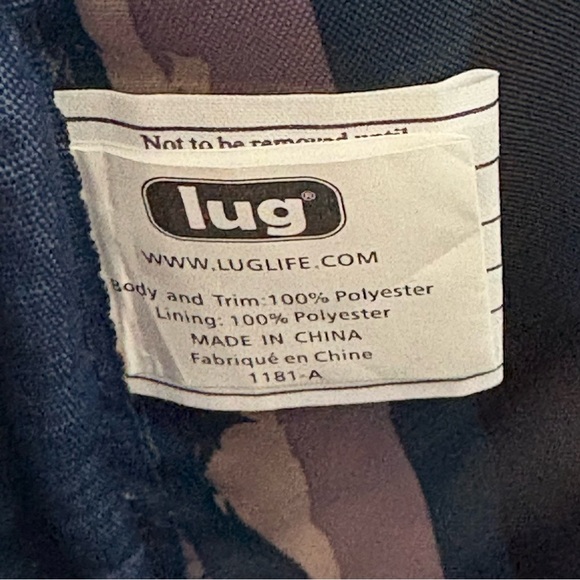 Lug Bumper Tote Bag Brushed Blue Quilted Travel Gym Overnight Carryall Crossbody - Picture 10 of 13